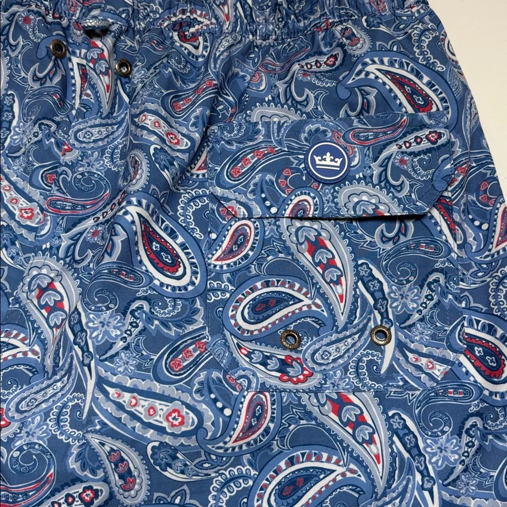 Peter Millar Men's Swim Trunks Light Blues Large EUC - Picture 3 of 5